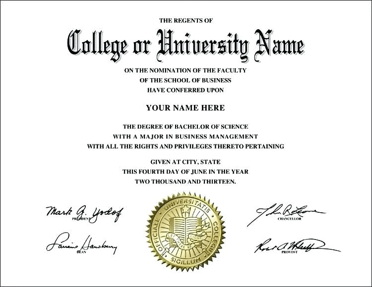 Degree Certificate